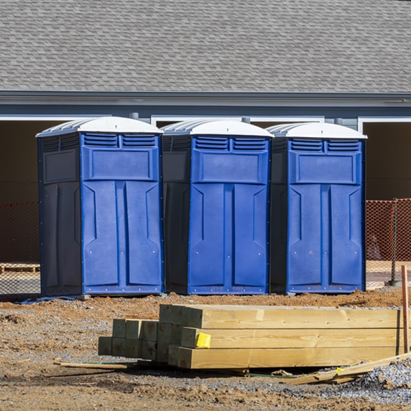 how often are the portable toilets cleaned and serviced during a rental period in Mountain City TX